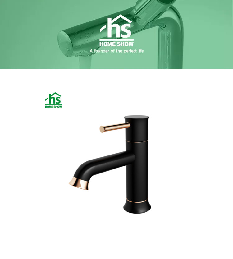 black faucet