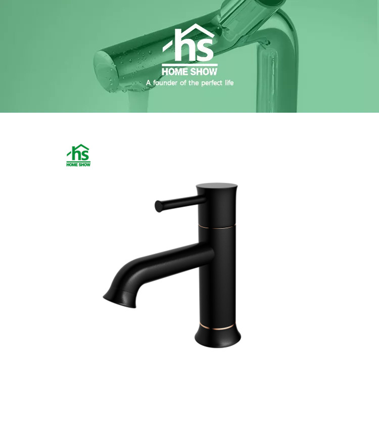 black faucet mixer