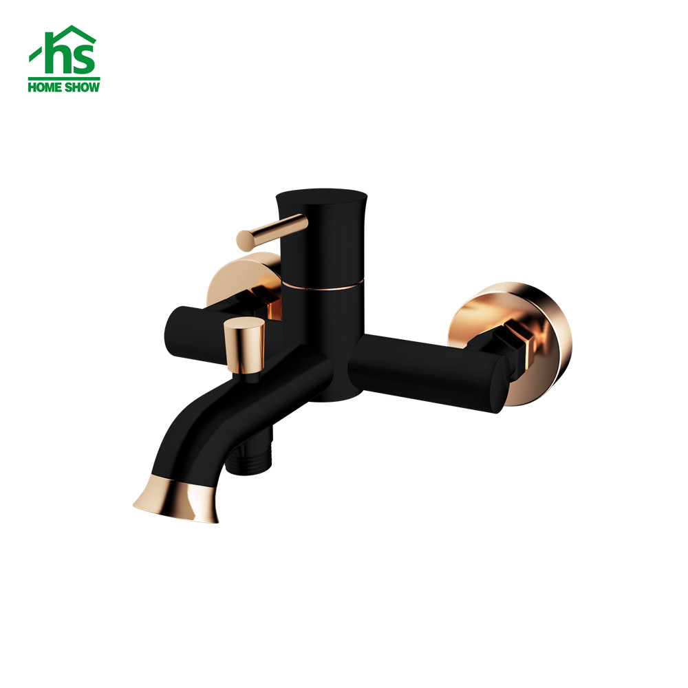 2 Function Factory Wholesale Single Lever 5 Year Warranty Matte Black Bathtub Shower Mixer for Bathroom D45 3002