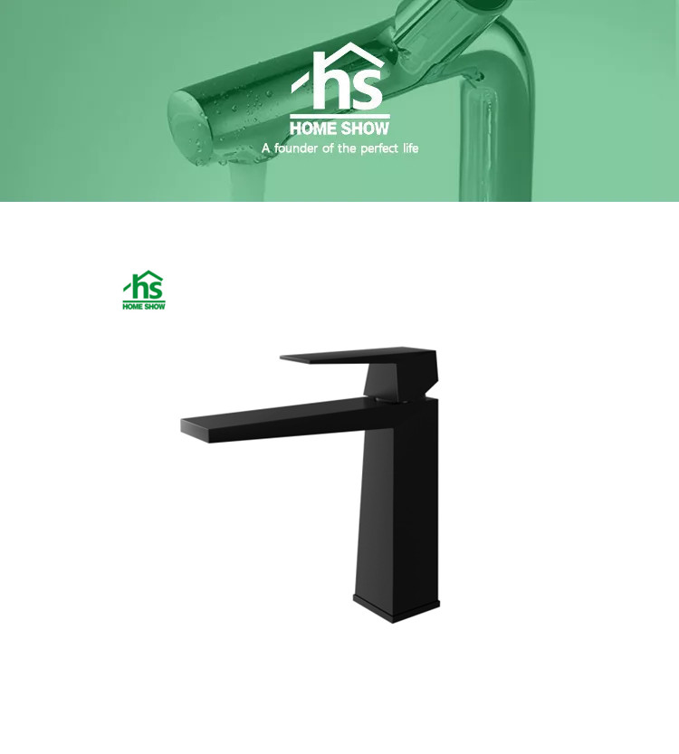 black faucet