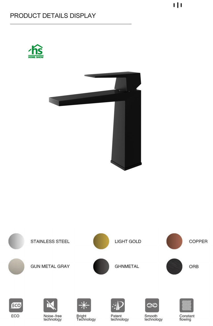 black faucet