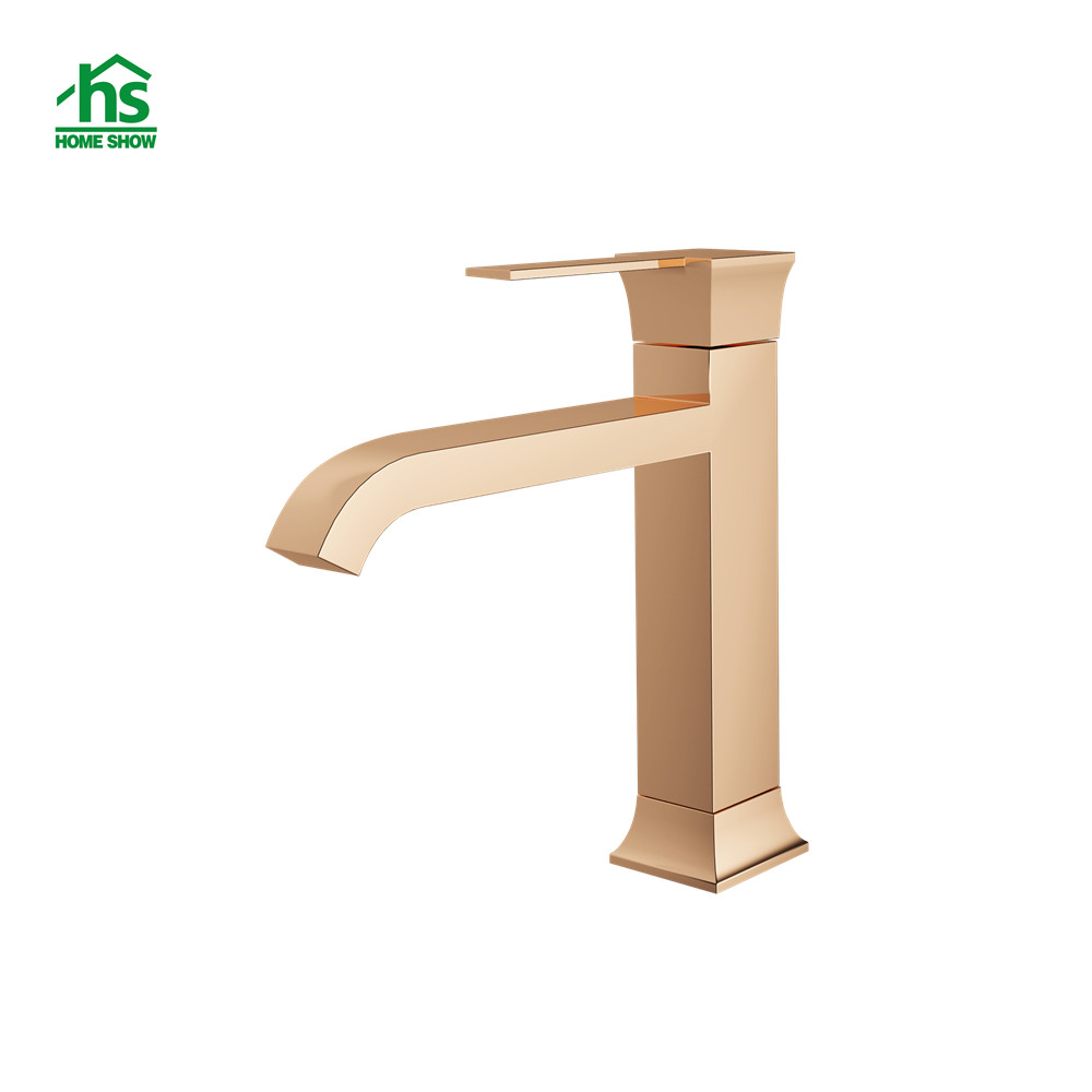 OEM Factory Recommended ODM Brass Single Level Rose Gold Basin Faucet M44 4001