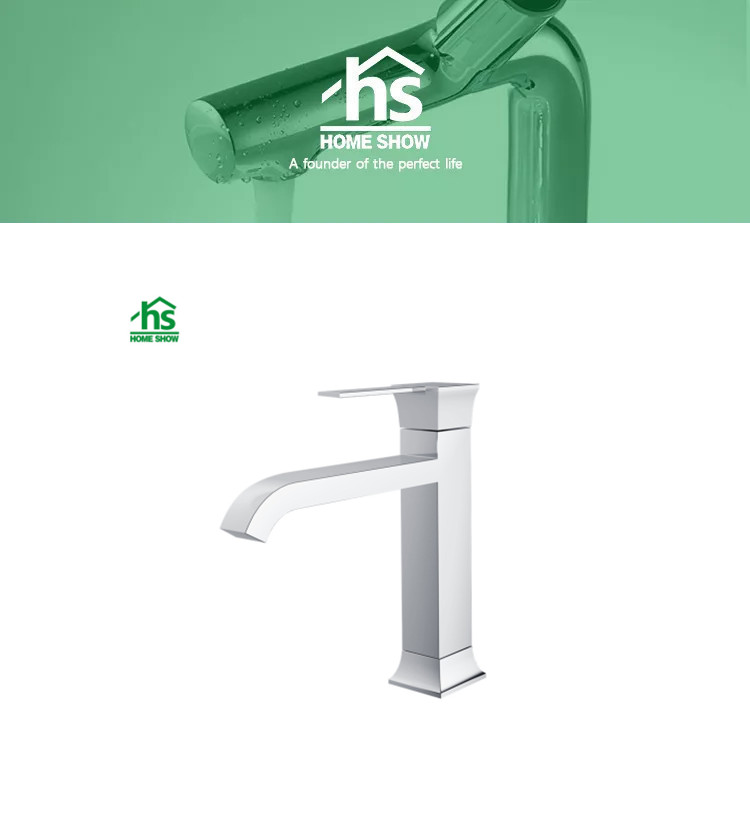 chrome basin faucet