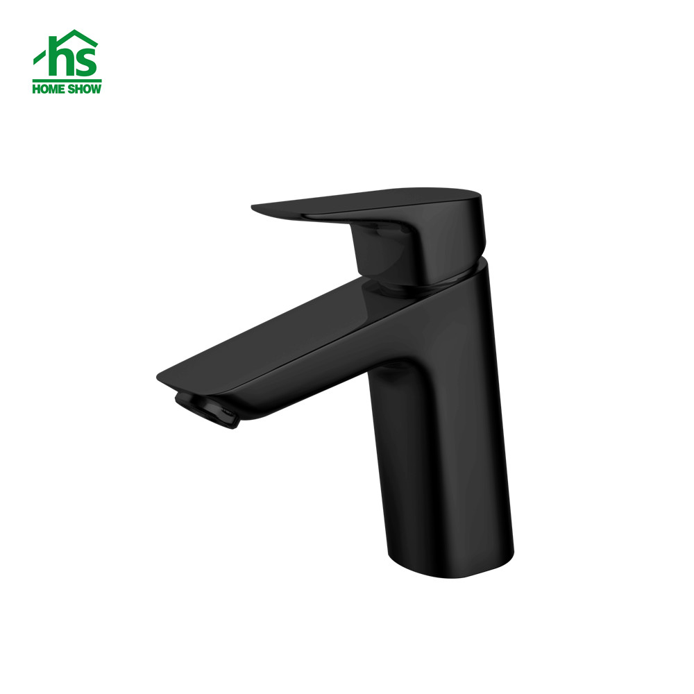 Manufacturer OEM Brass Single Level Black Surface Basin Faucet