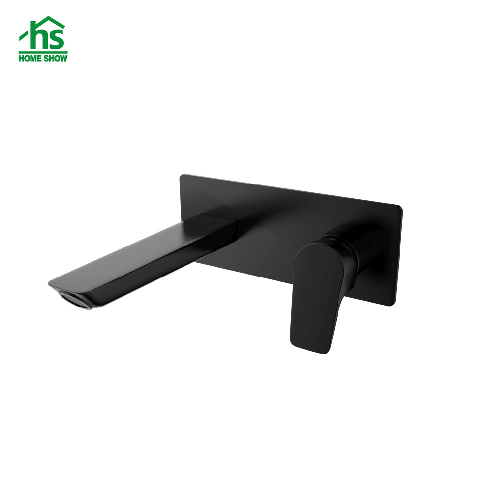 China Supplier OEM Black Finsih Wall Concealed Hot and Cold Mixer Tap for Bathroom